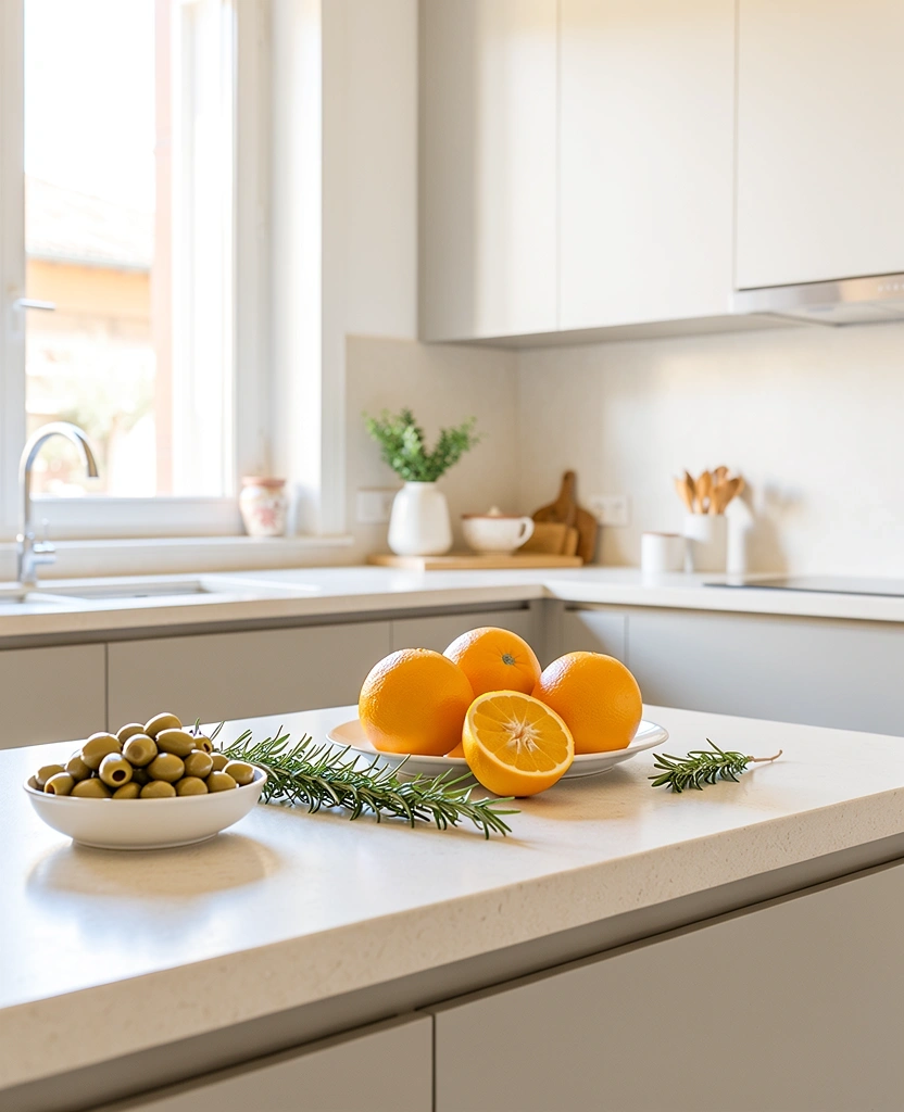 Ingredienti freschi mediterranei